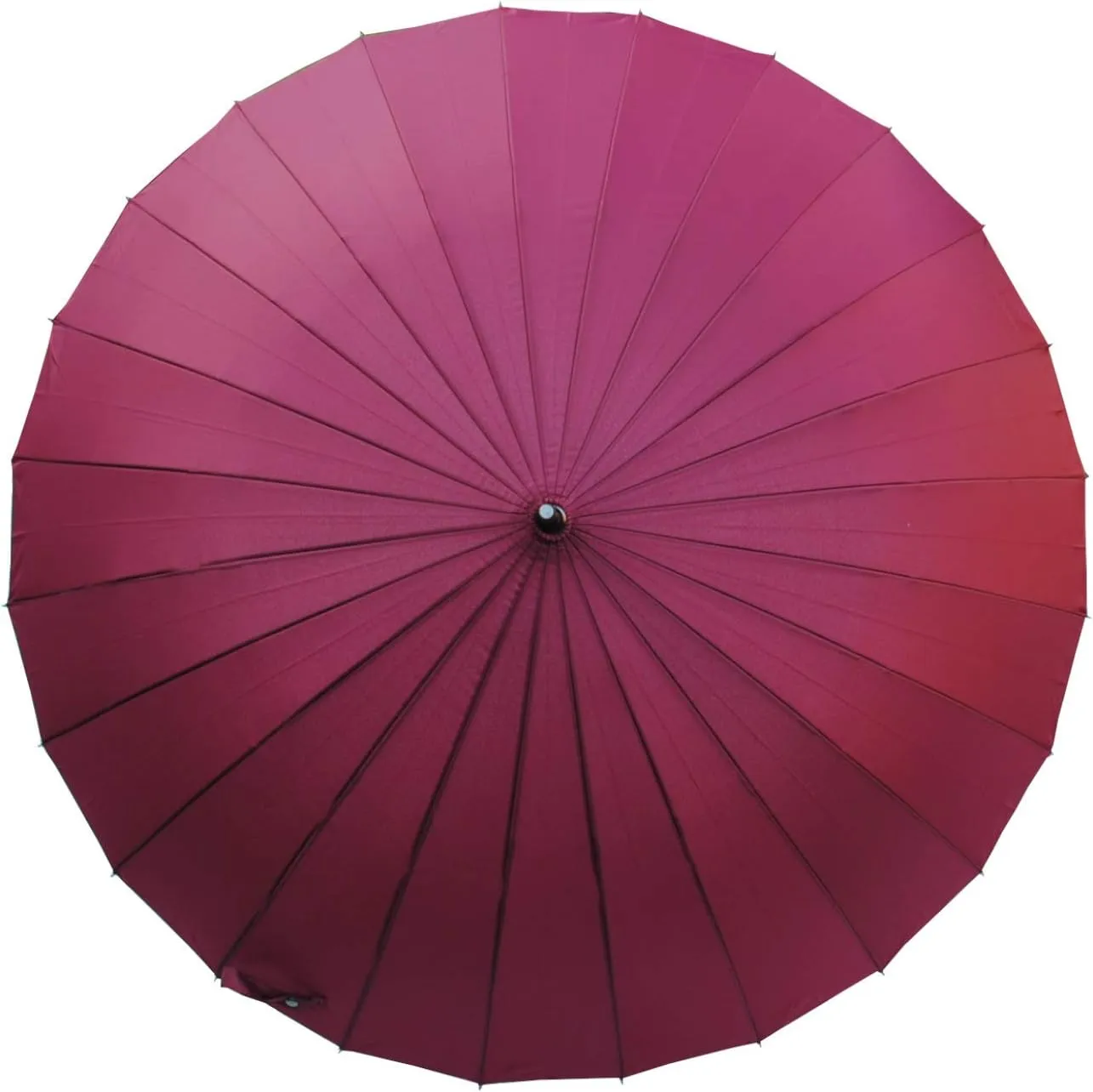 60MPH Windproof 24 Rib Large Strong Umbrella - XL Automatic Heavy Duty Golf Umbrella For Rain and Wind - 3 Layer Frame - Wooden Hook Handle - Best for Most Ribs