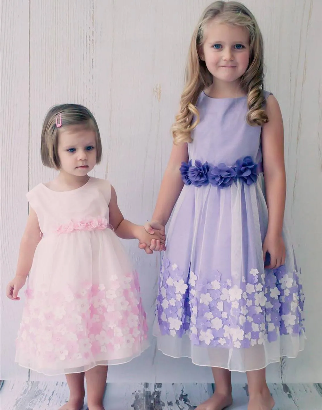 Appealing Flower Mesh Dress - Lavender
