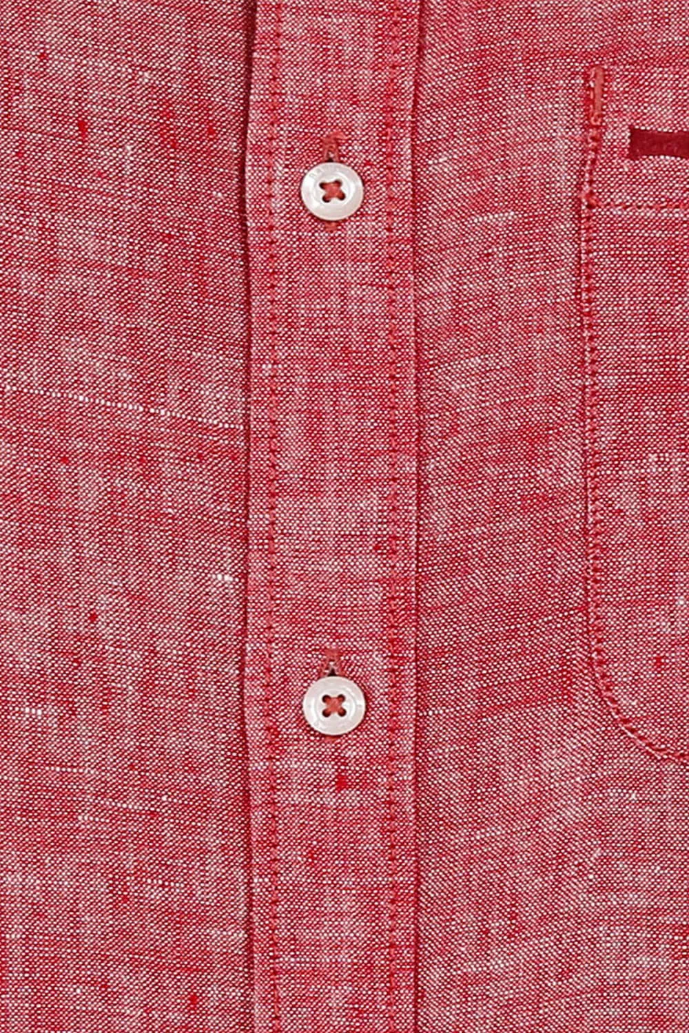 Basics Slim Fit Linen Casual Shirt