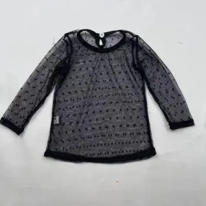 BLACK LACE TOP