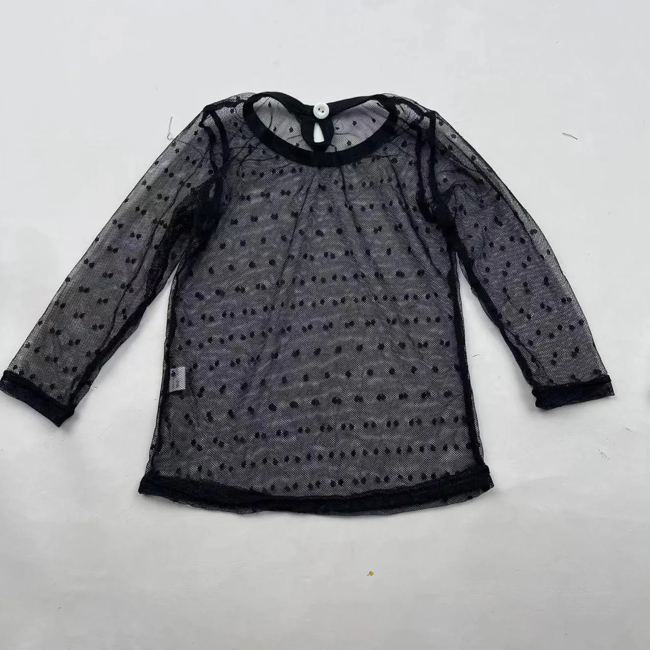 BLACK LACE TOP