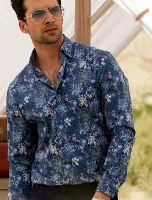 BLUE FLORAL SHIRT