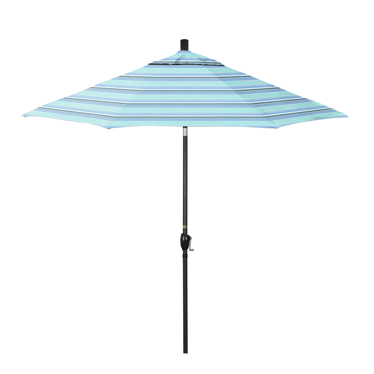 California Umbrella Pacific Trail Series 9 ft Patio Umbrella - Residential Grade with Push Button Tilt and Crank Lift