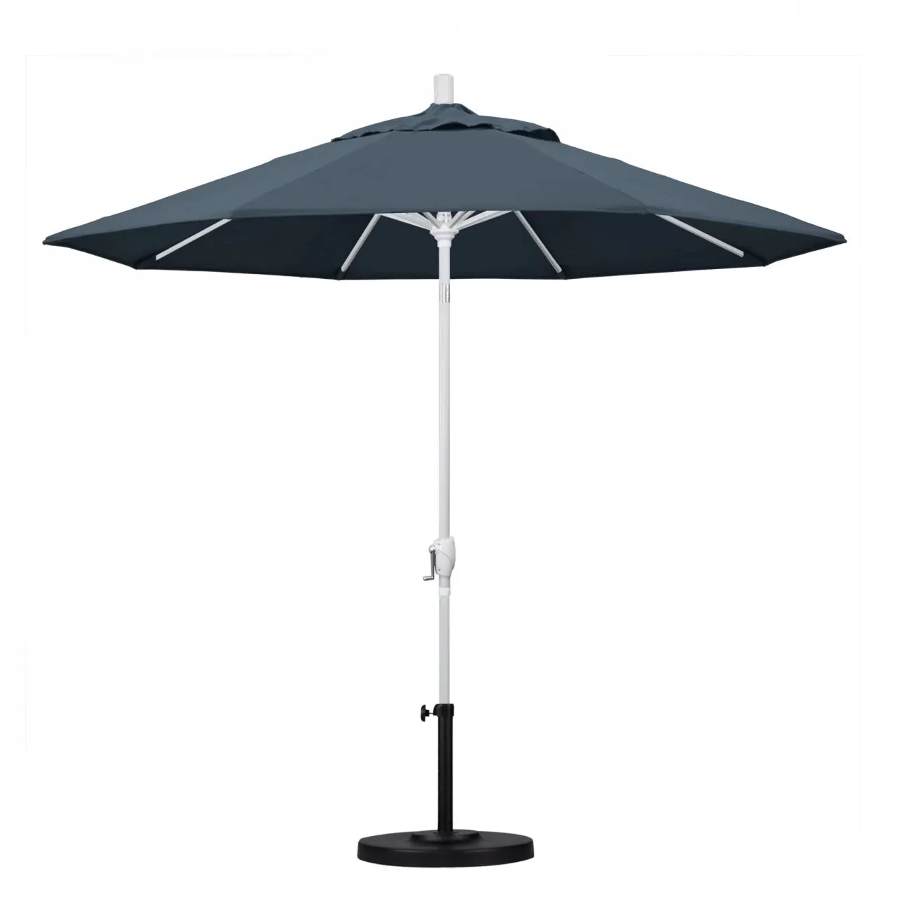 California Umbrella Pacific Trail Series 9 ft Patio Umbrella - Residential Grade with Push Button Tilt and Crank Lift