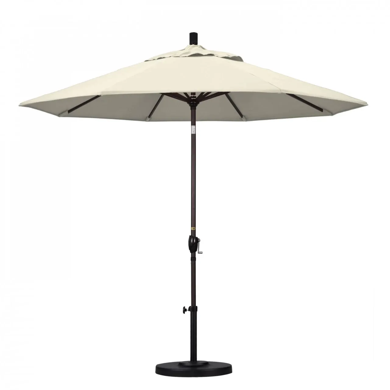 California Umbrella Pacific Trail Series 9 ft Patio Umbrella - Residential Grade with Push Button Tilt and Crank Lift