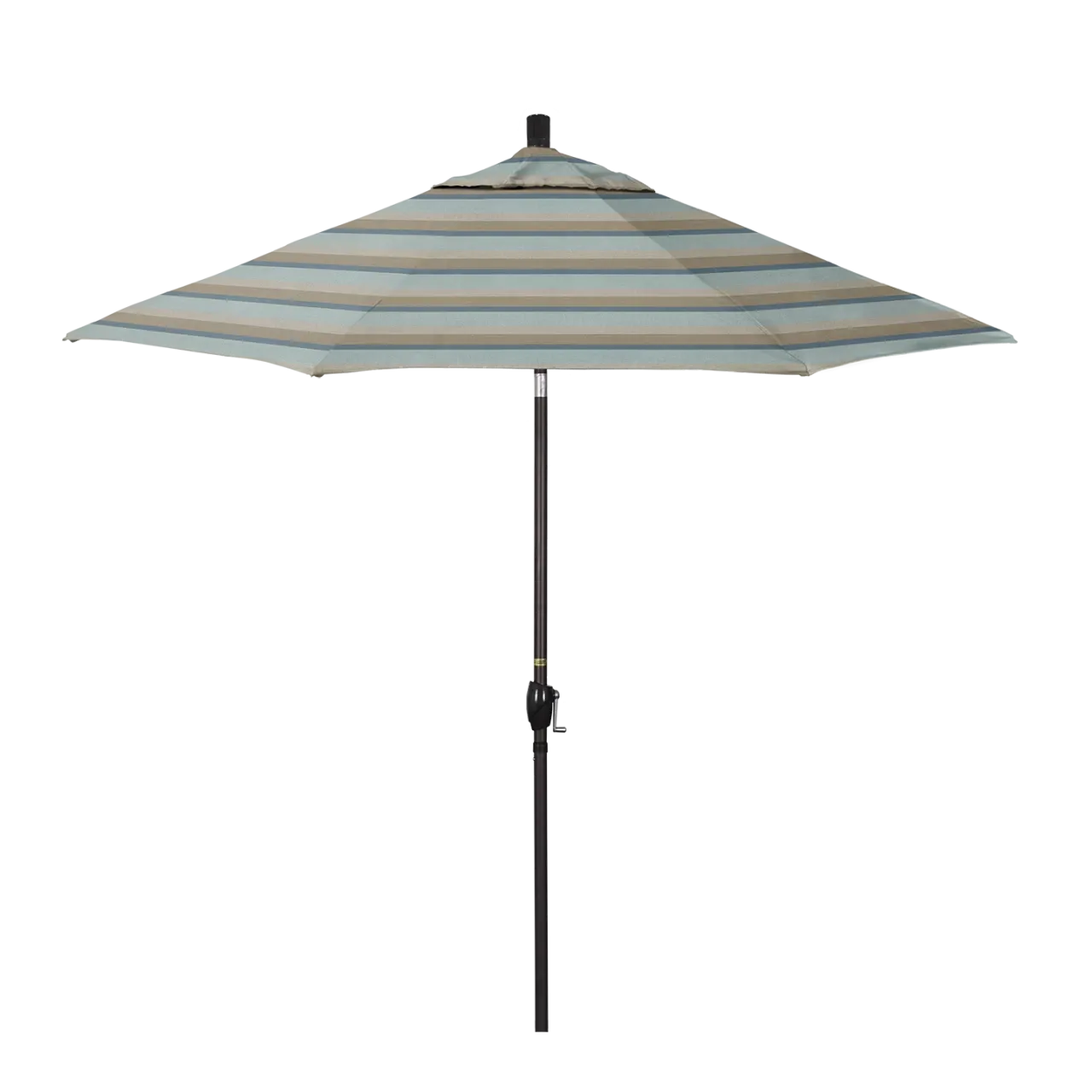 California Umbrella Pacific Trail Series 9 ft Patio Umbrella - Residential Grade with Push Button Tilt and Crank Lift