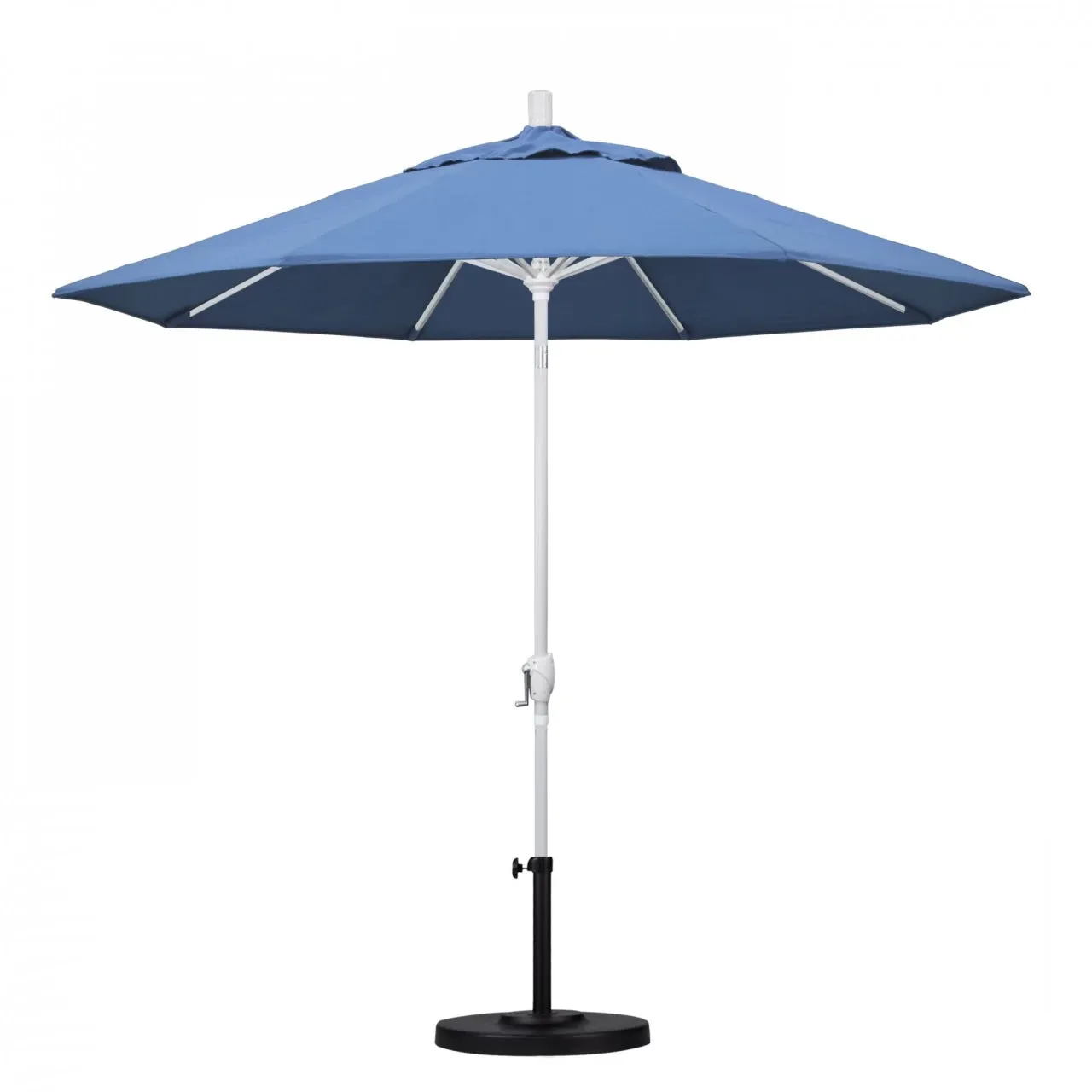 California Umbrella Pacific Trail Series 9 ft Patio Umbrella - Residential Grade with Push Button Tilt and Crank Lift