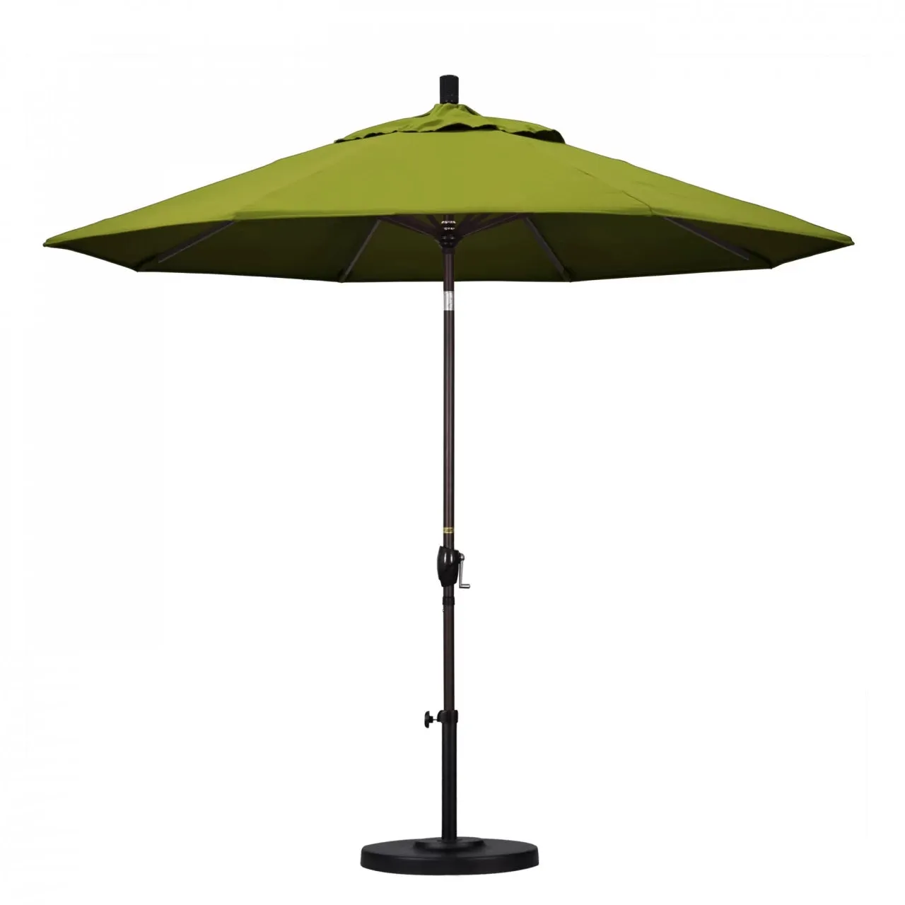 California Umbrella Pacific Trail Series 9 ft Patio Umbrella - Residential Grade with Push Button Tilt and Crank Lift