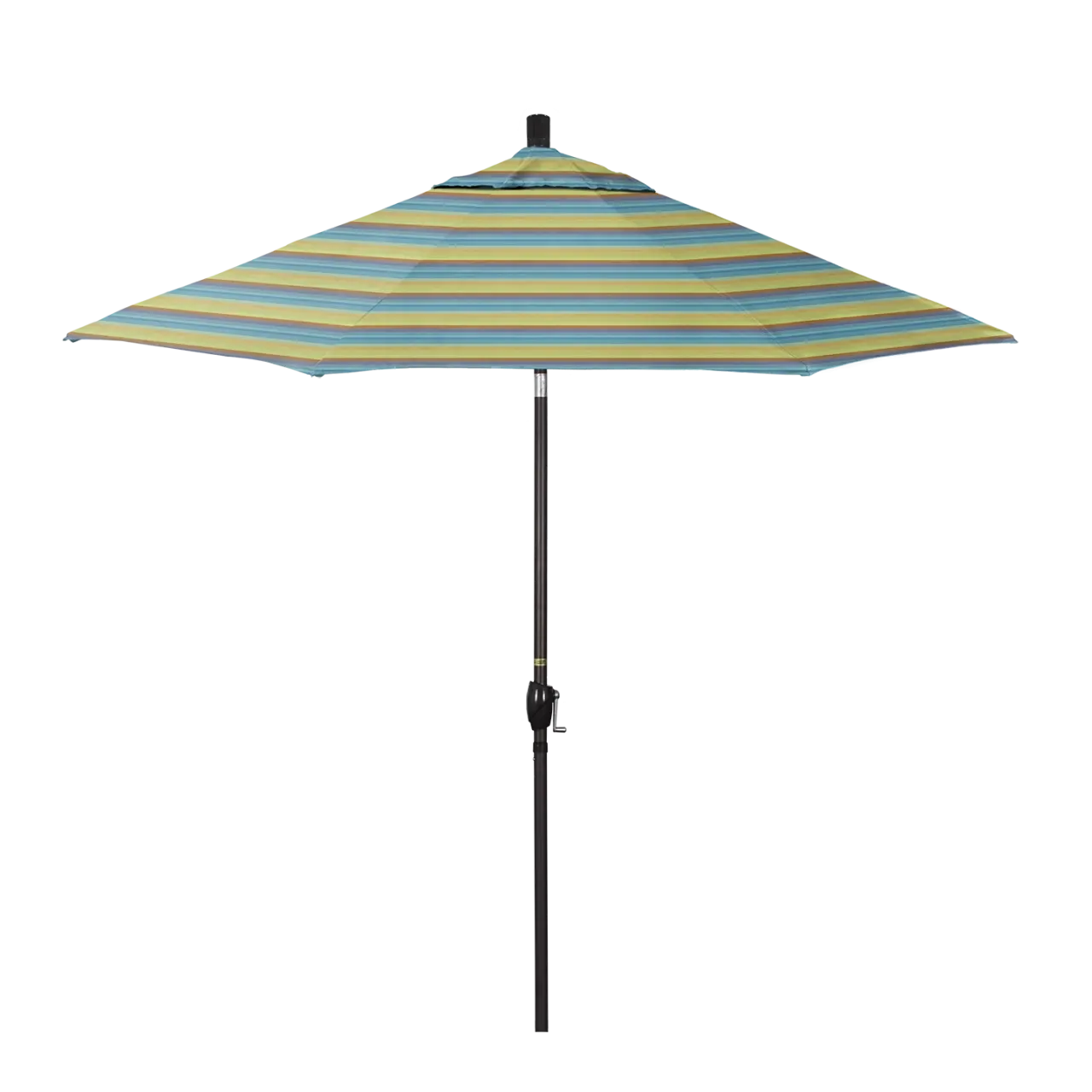 California Umbrella Pacific Trail Series 9 ft Patio Umbrella - Residential Grade with Push Button Tilt and Crank Lift