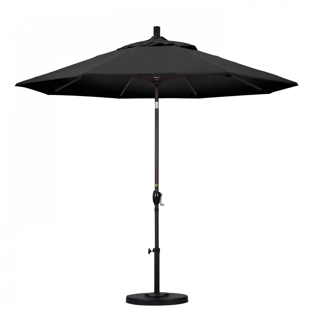 California Umbrella Pacific Trail Series 9 ft Patio Umbrella - Residential Grade with Push Button Tilt and Crank Lift