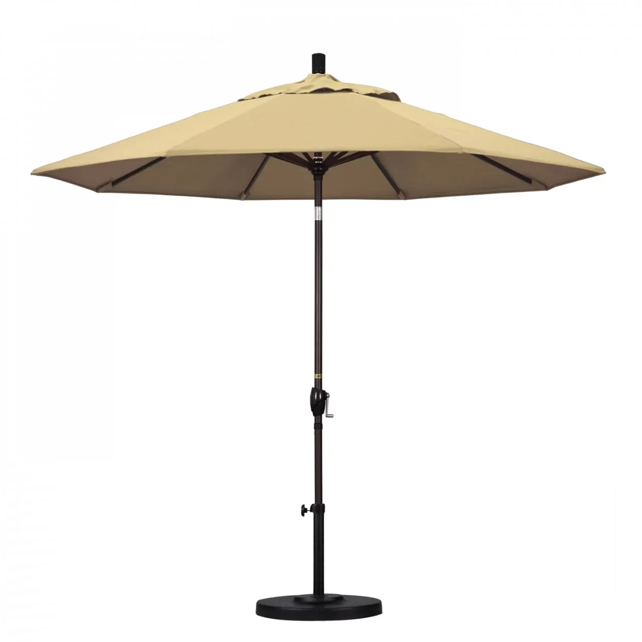 California Umbrella Pacific Trail Series 9 ft Patio Umbrella - Residential Grade with Push Button Tilt and Crank Lift