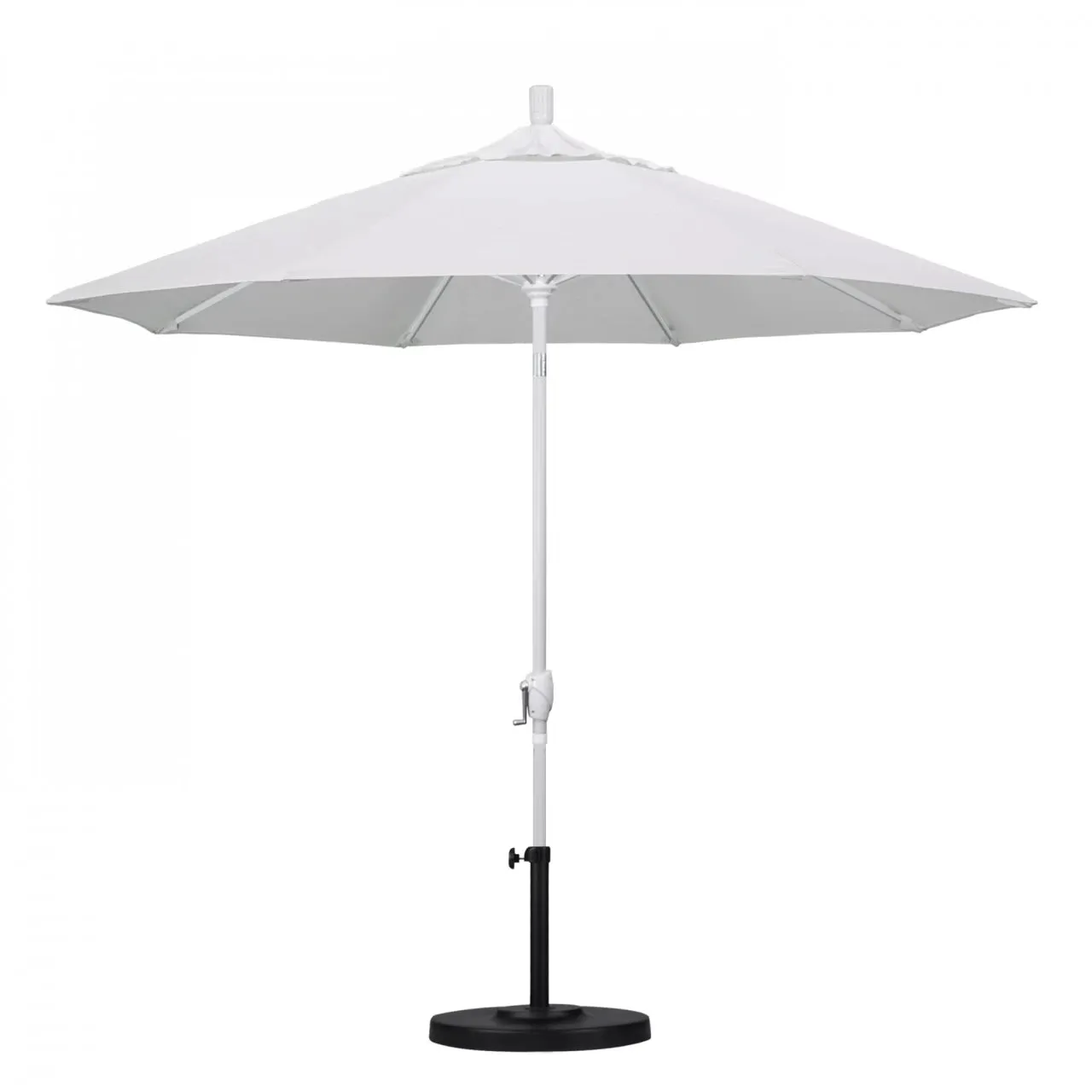 California Umbrella Pacific Trail Series 9 ft Patio Umbrella - Residential Grade with Push Button Tilt and Crank Lift