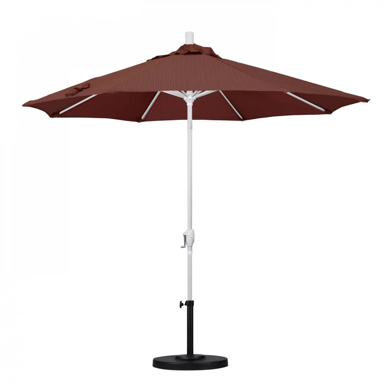 California Umbrella Pacific Trail Series 9 ft Patio Umbrella - Residential Grade with Push Button Tilt and Crank Lift
