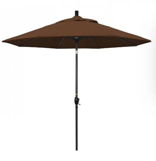 California Umbrella Pacific Trail Series 9 ft Patio Umbrella - Residential Grade with Push Button Tilt and Crank Lift