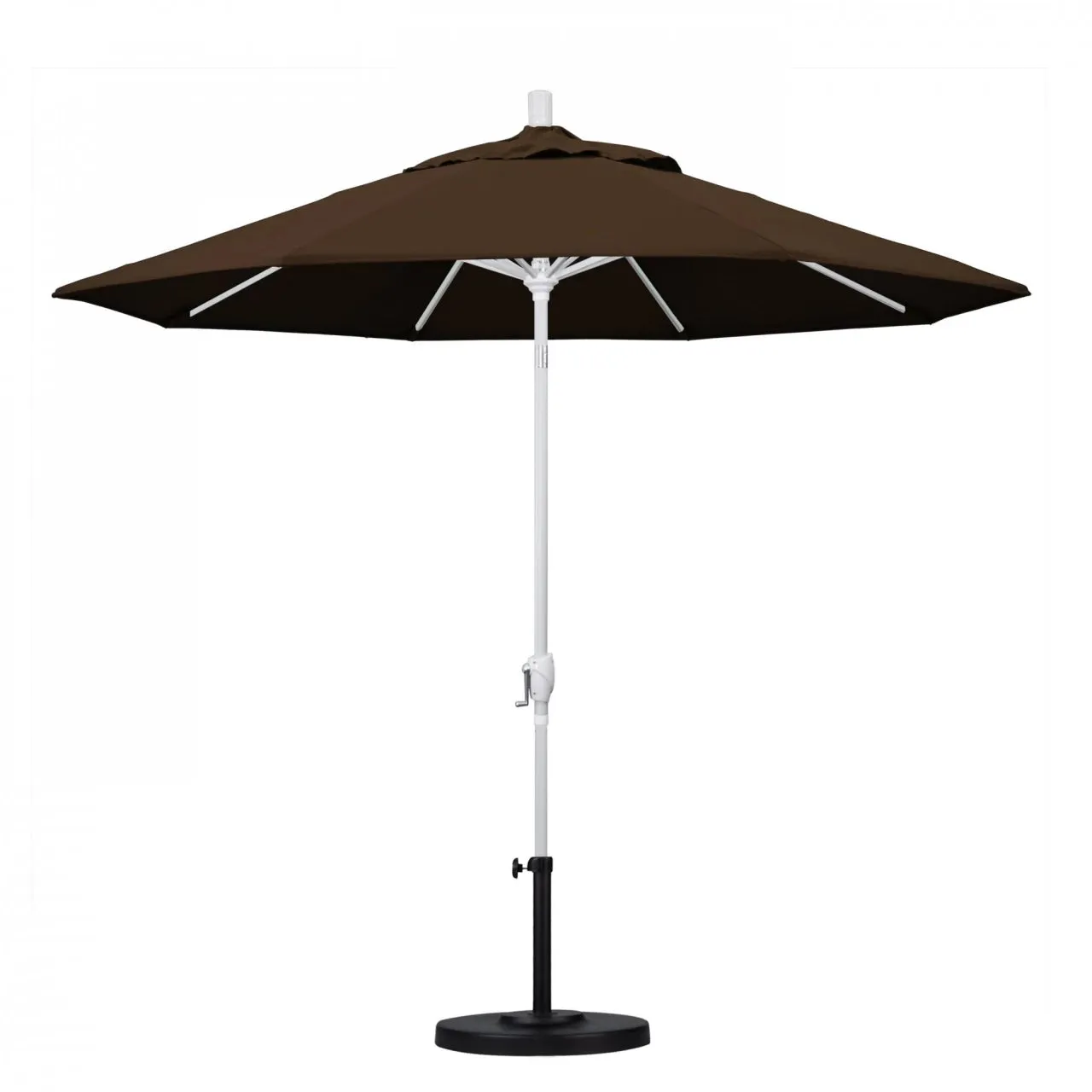 California Umbrella Pacific Trail Series 9 ft Patio Umbrella - Residential Grade with Push Button Tilt and Crank Lift