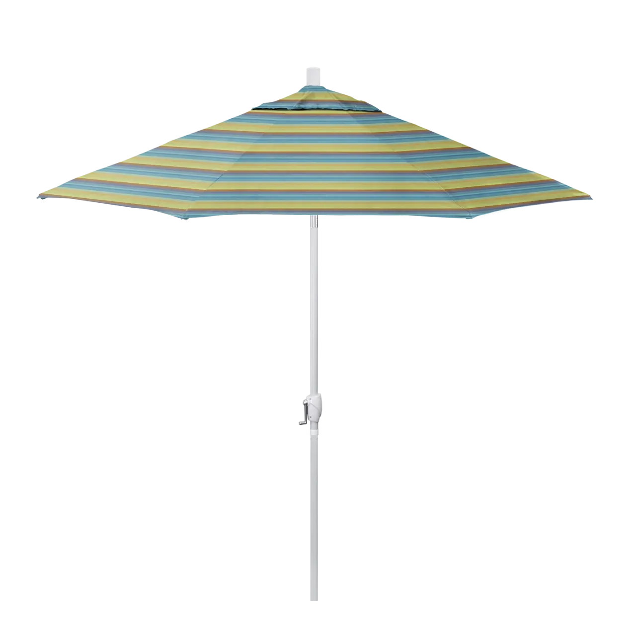 California Umbrella Pacific Trail Series 9 ft Patio Umbrella - Residential Grade with Push Button Tilt and Crank Lift