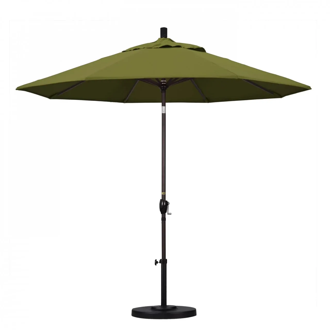 California Umbrella Pacific Trail Series 9 ft Patio Umbrella - Residential Grade with Push Button Tilt and Crank Lift