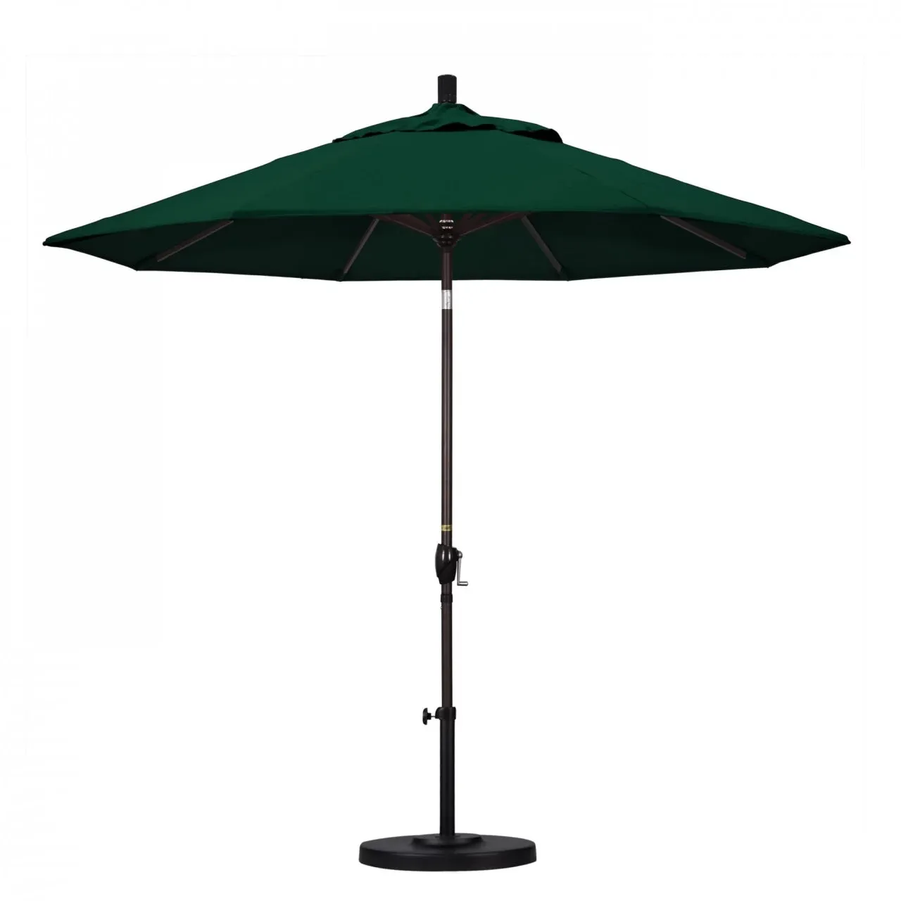 California Umbrella Pacific Trail Series 9 ft Patio Umbrella - Residential Grade with Push Button Tilt and Crank Lift