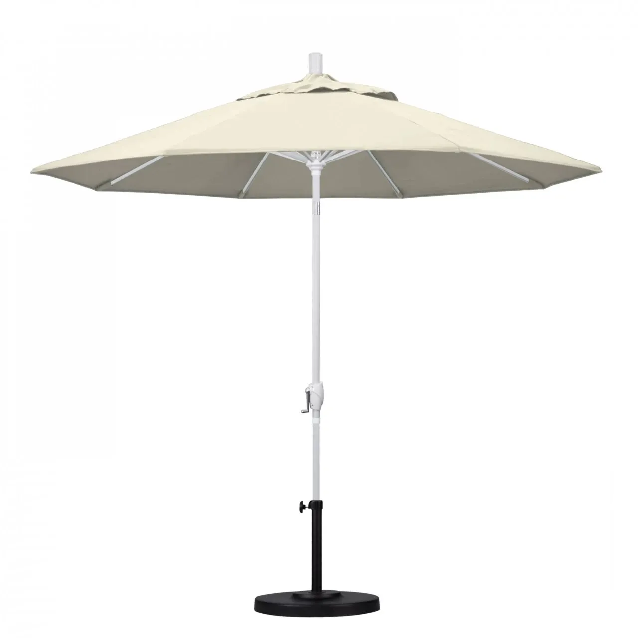 California Umbrella Pacific Trail Series 9 ft Patio Umbrella - Residential Grade with Push Button Tilt and Crank Lift