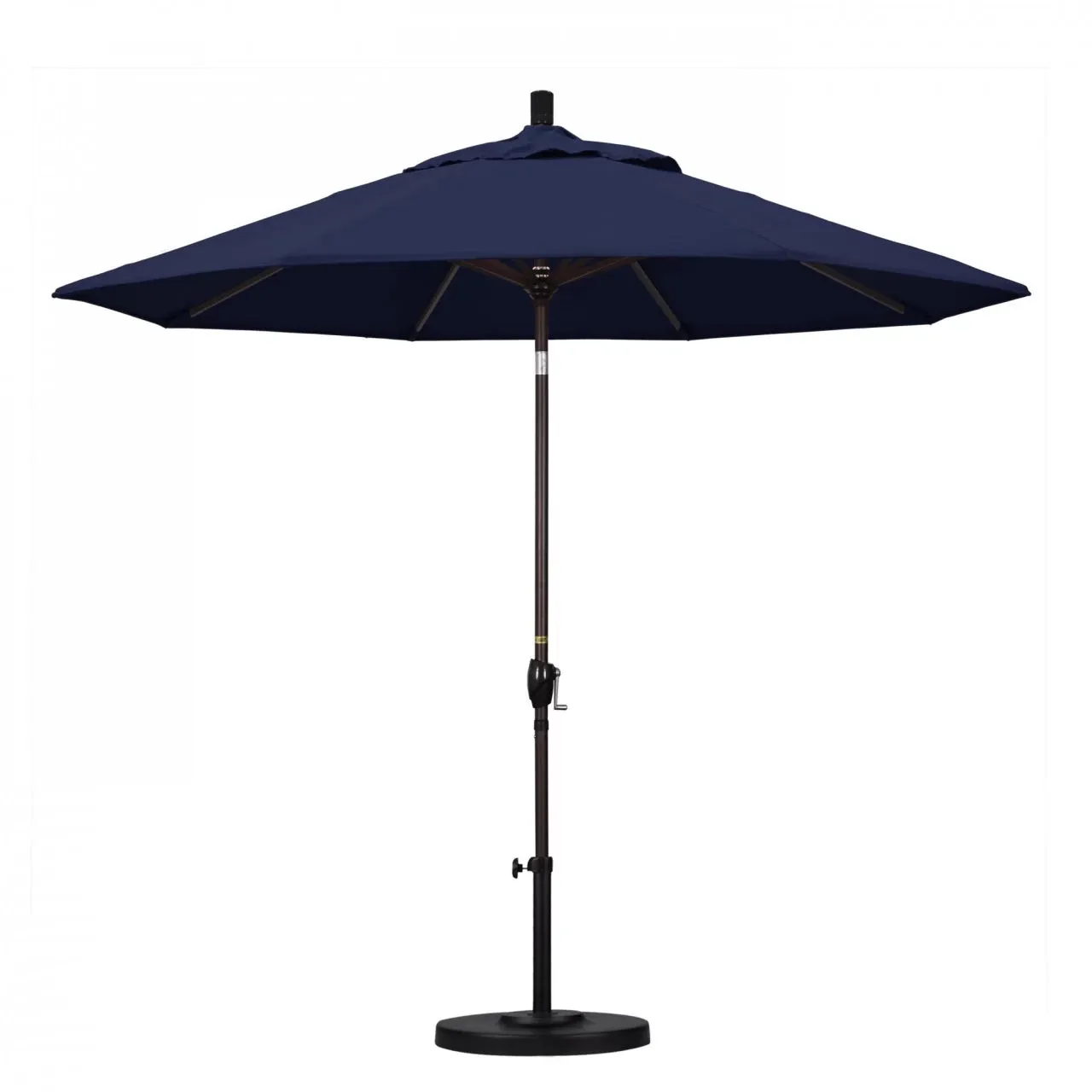 California Umbrella Pacific Trail Series 9 ft Patio Umbrella - Residential Grade with Push Button Tilt and Crank Lift