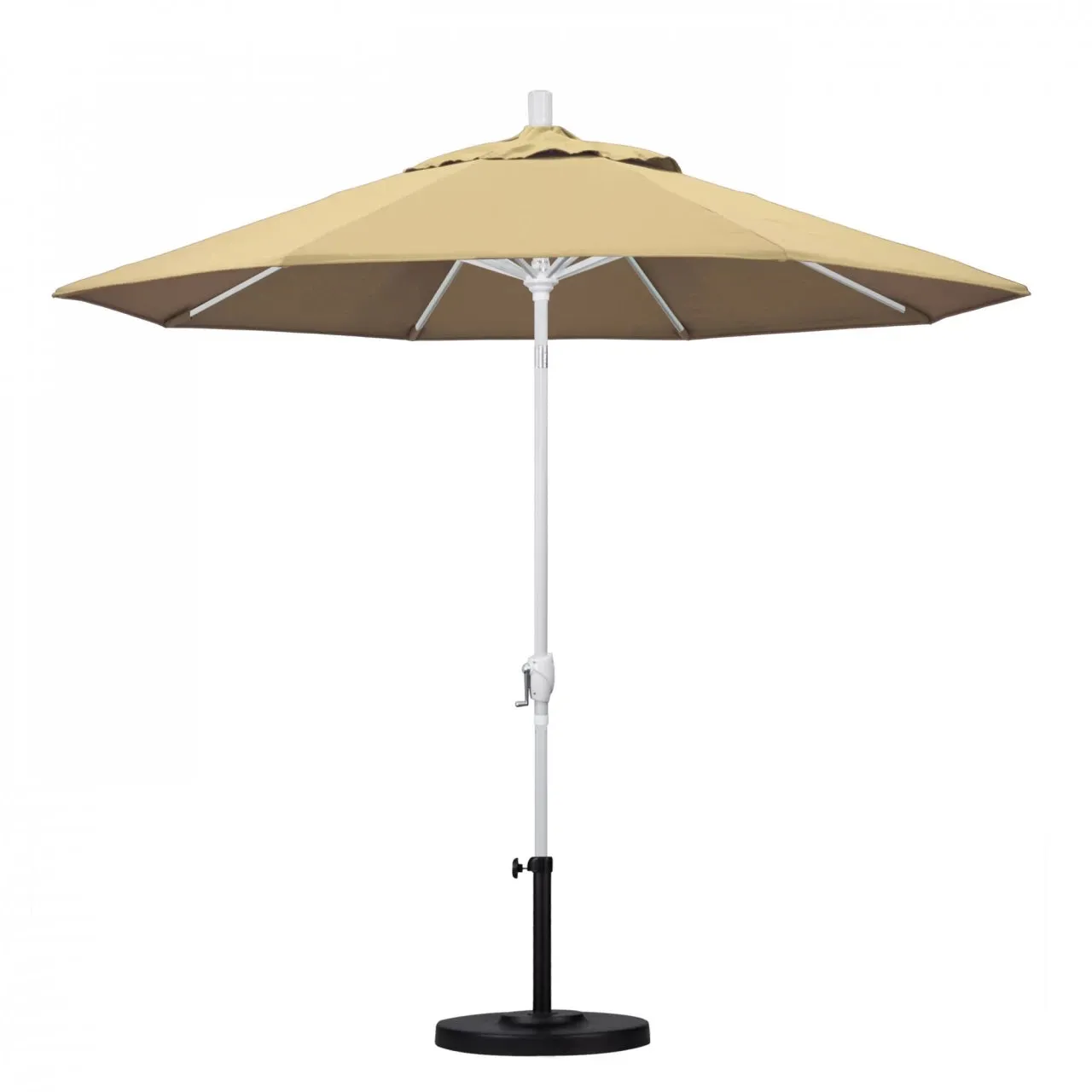California Umbrella Pacific Trail Series 9 ft Patio Umbrella - Residential Grade with Push Button Tilt and Crank Lift