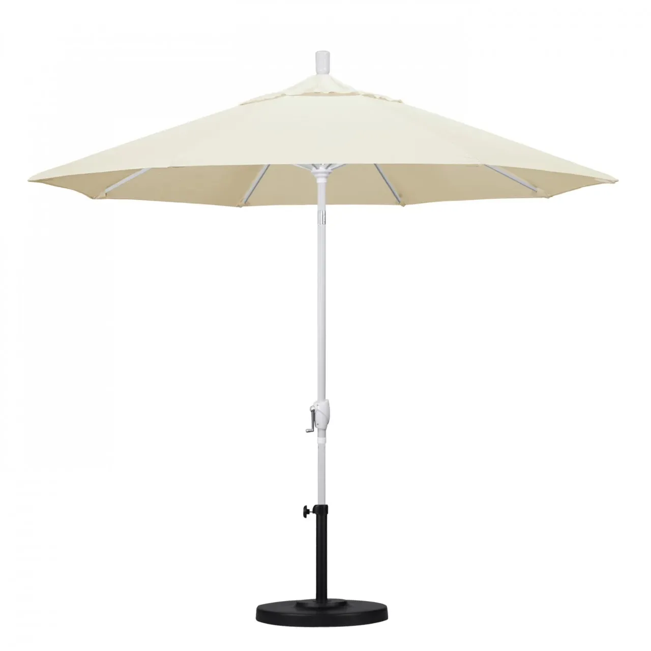 California Umbrella Pacific Trail Series 9 ft Patio Umbrella - Residential Grade with Push Button Tilt and Crank Lift