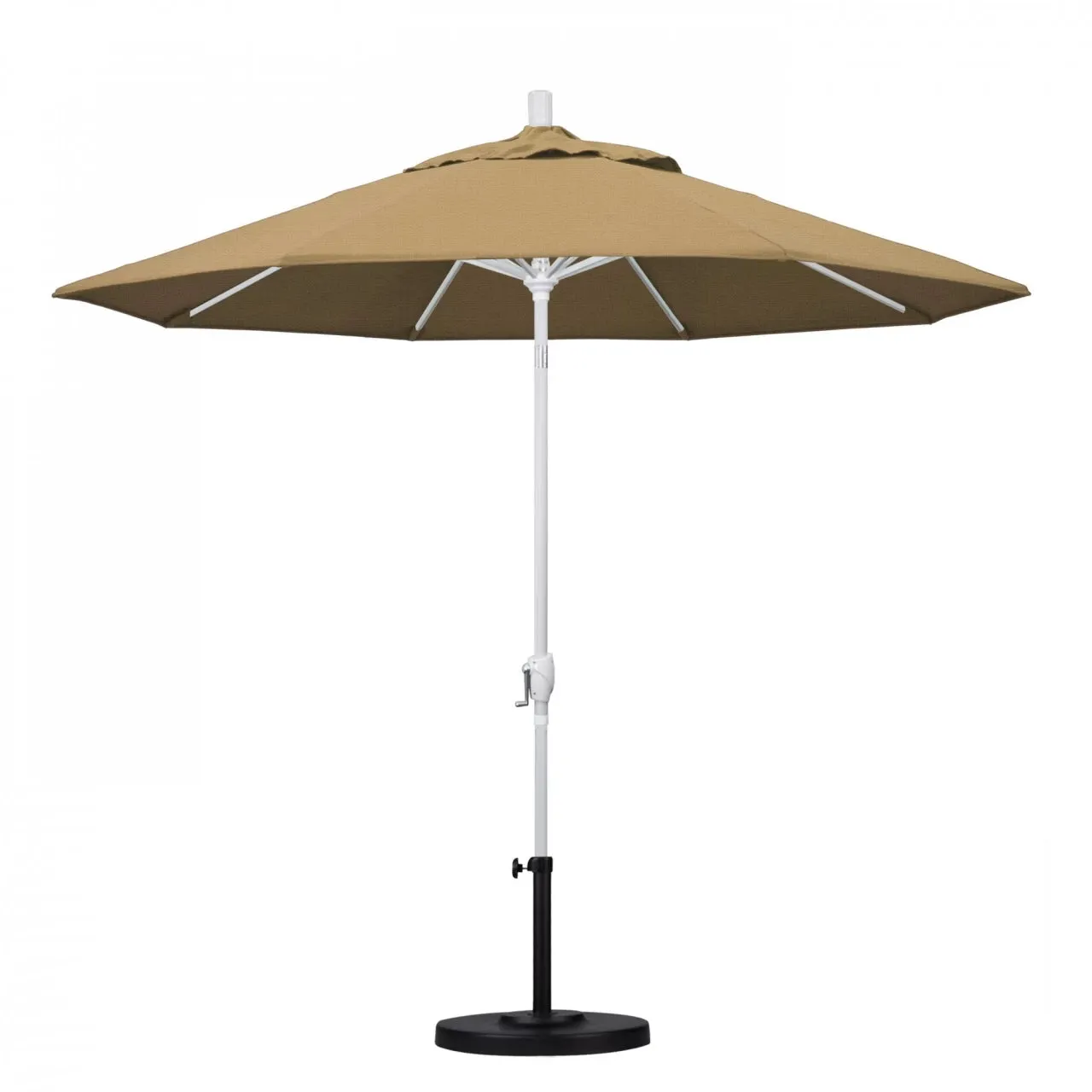 California Umbrella Pacific Trail Series 9 ft Patio Umbrella - Residential Grade with Push Button Tilt and Crank Lift