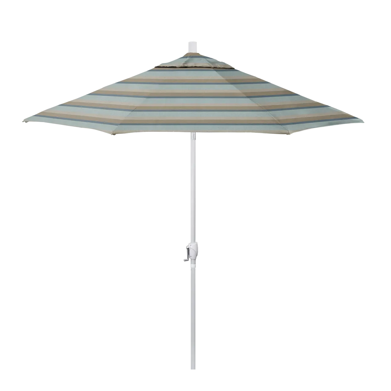 California Umbrella Pacific Trail Series 9 ft Patio Umbrella - Residential Grade with Push Button Tilt and Crank Lift
