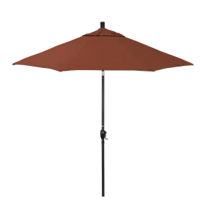 California Umbrella Pacific Trail Series 9 ft Patio Umbrella - Residential Grade with Push Button Tilt and Crank Lift