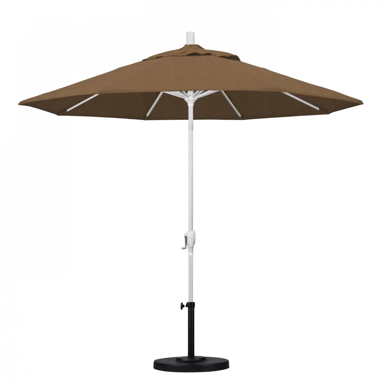 California Umbrella Pacific Trail Series 9 ft Patio Umbrella - Residential Grade with Push Button Tilt and Crank Lift