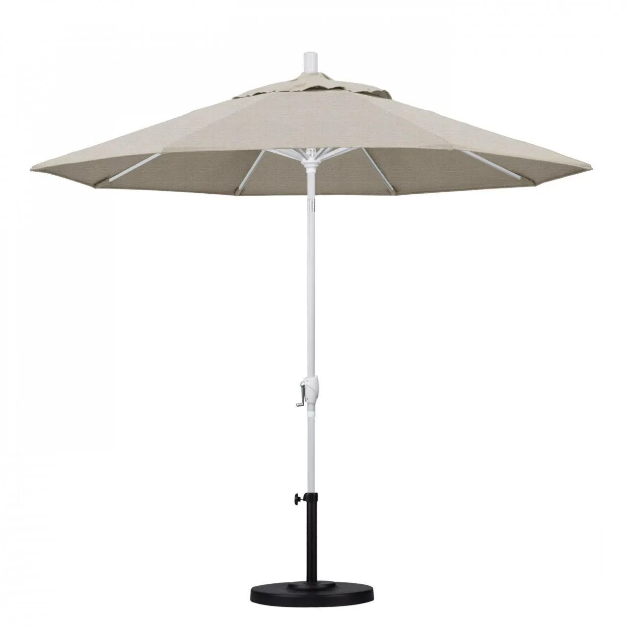 California Umbrella Pacific Trail Series 9 ft Patio Umbrella - Residential Grade with Push Button Tilt and Crank Lift