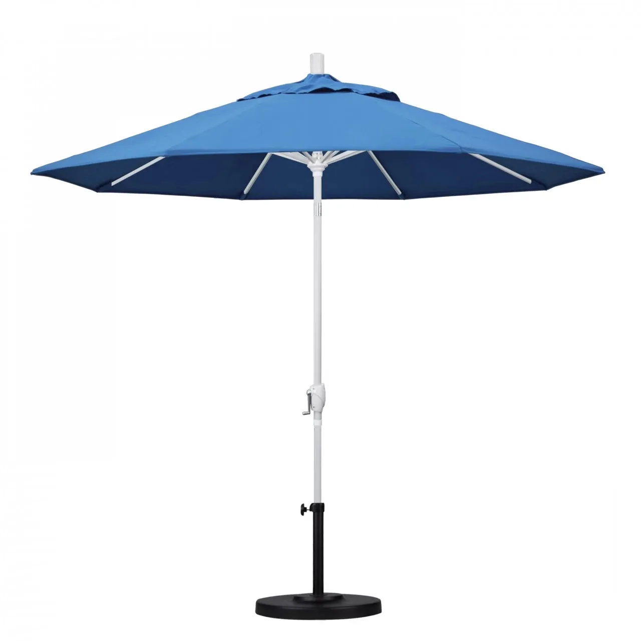 California Umbrella Pacific Trail Series 9 ft Patio Umbrella - Residential Grade with Push Button Tilt and Crank Lift