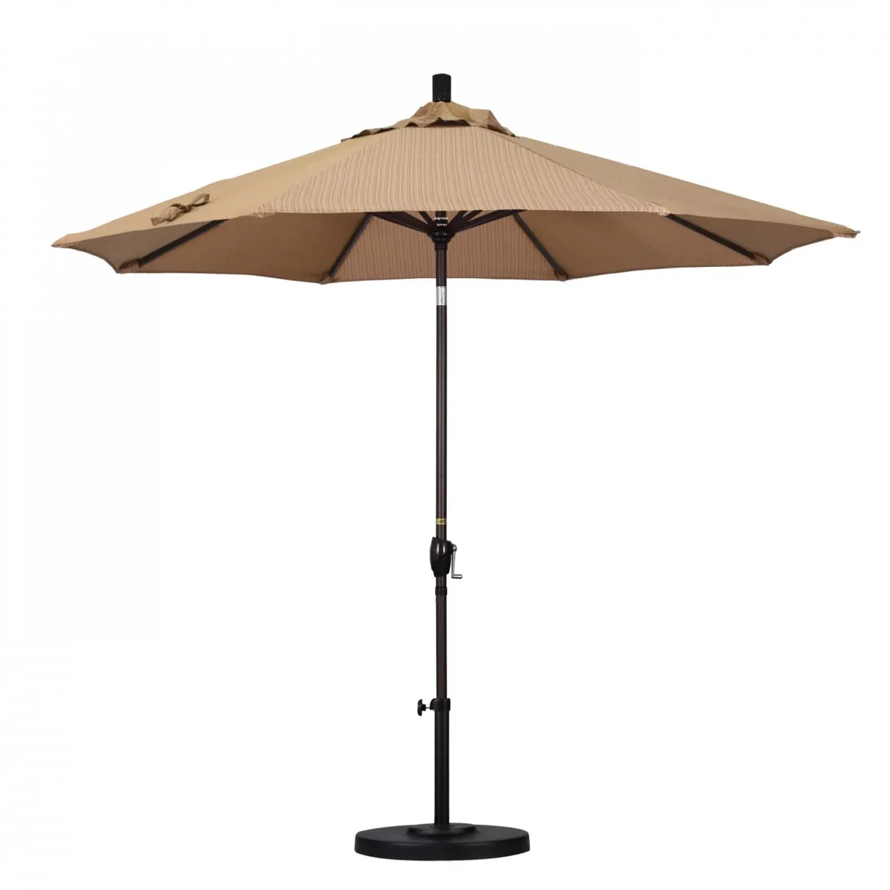 California Umbrella Pacific Trail Series 9 ft Patio Umbrella - Residential Grade with Push Button Tilt and Crank Lift