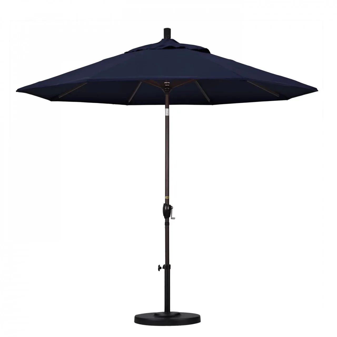 California Umbrella Pacific Trail Series 9 ft Patio Umbrella - Residential Grade with Push Button Tilt and Crank Lift