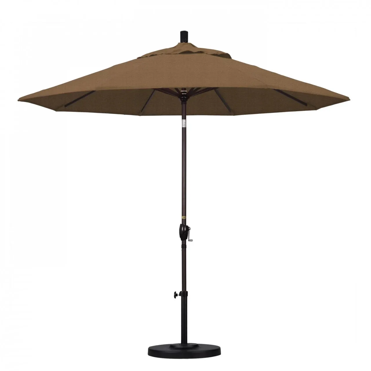 California Umbrella Pacific Trail Series 9 ft Patio Umbrella - Residential Grade with Push Button Tilt and Crank Lift