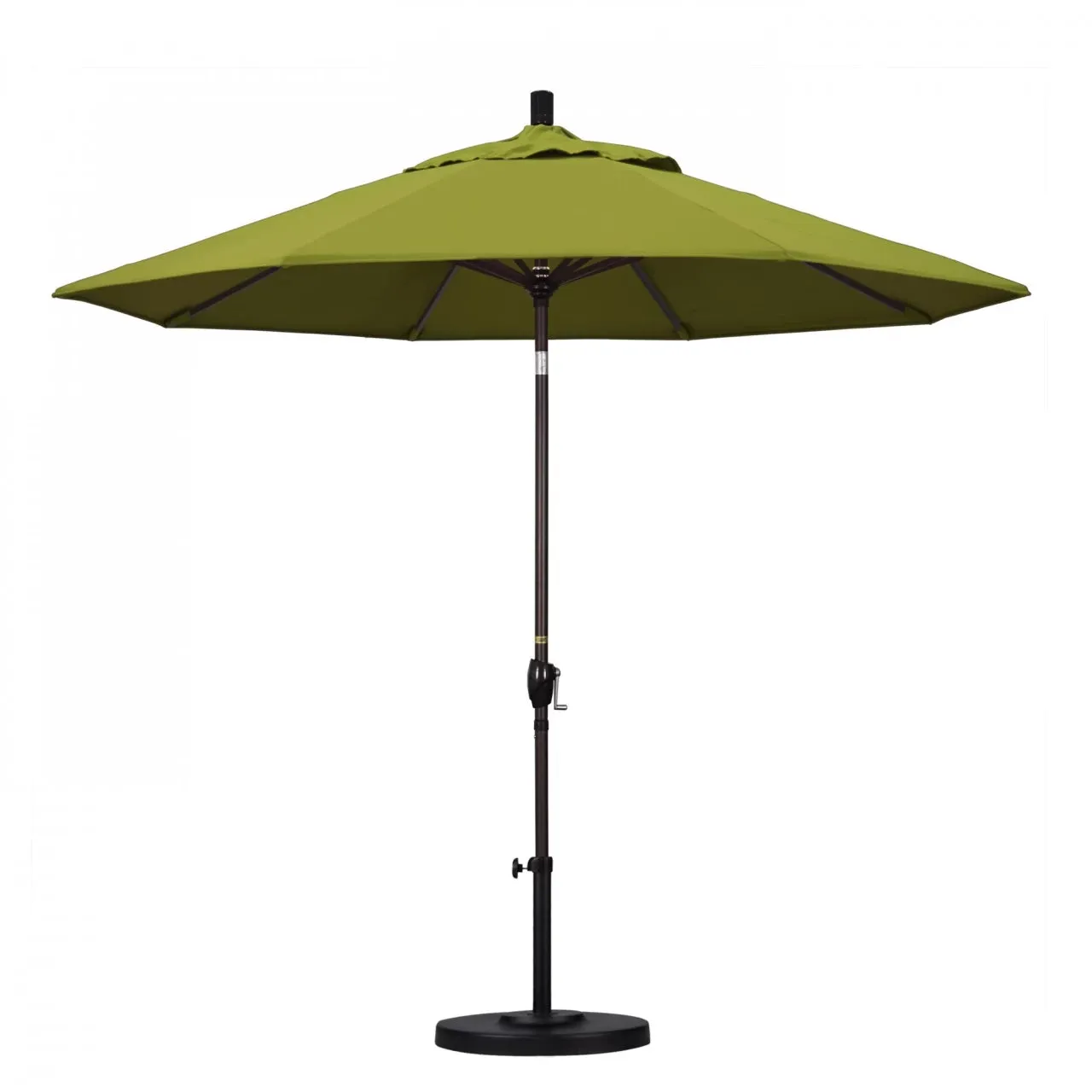 California Umbrella Pacific Trail Series 9 ft Patio Umbrella - Residential Grade with Push Button Tilt and Crank Lift