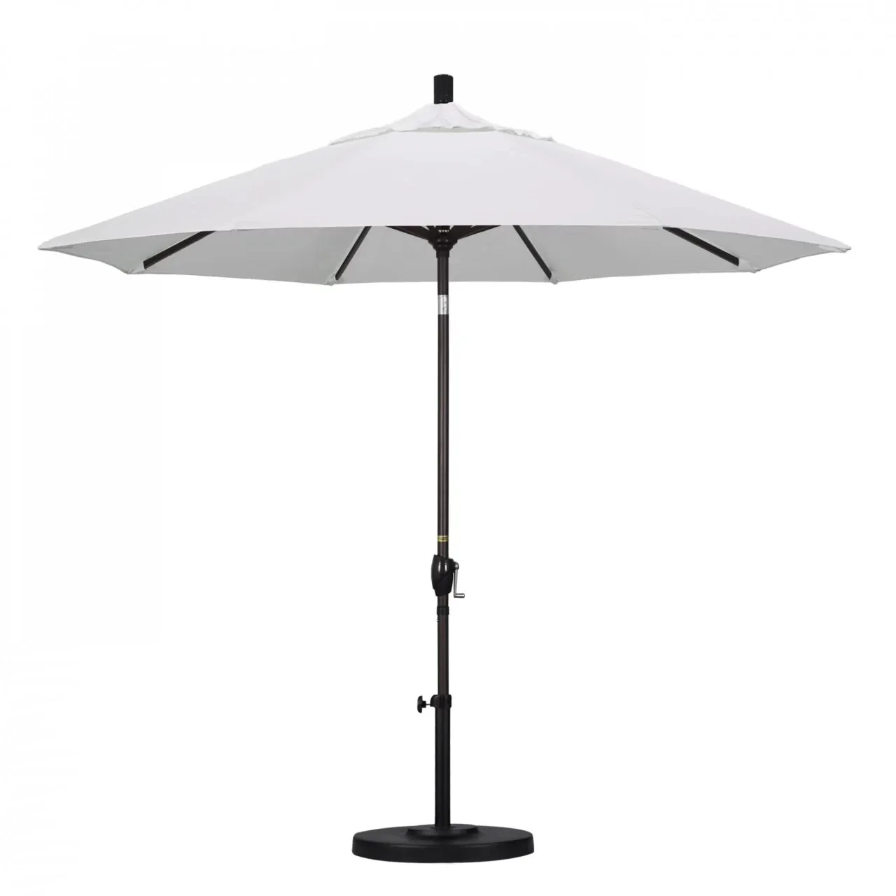 California Umbrella Pacific Trail Series 9 ft Patio Umbrella - Residential Grade with Push Button Tilt and Crank Lift
