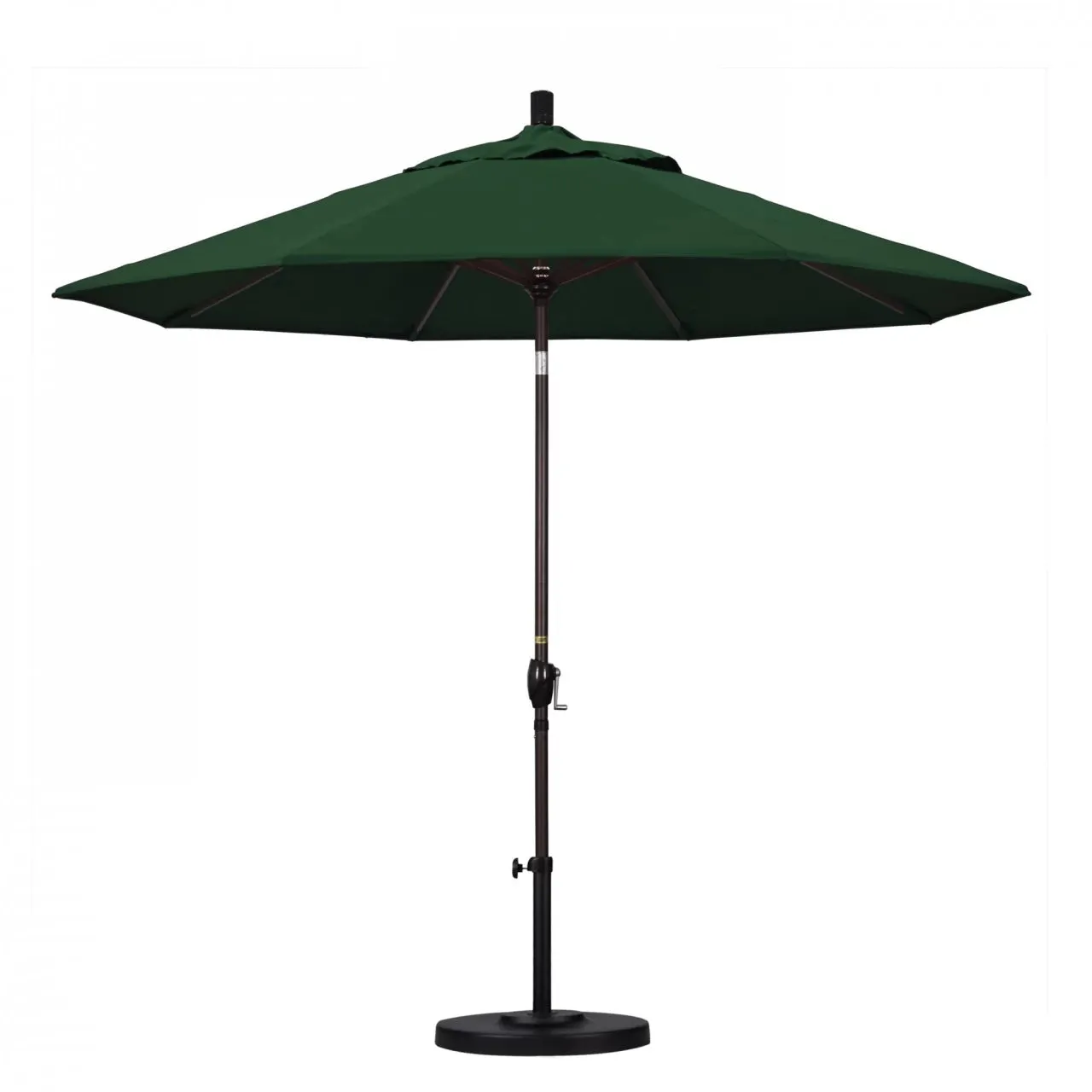 California Umbrella Pacific Trail Series 9 ft Patio Umbrella - Residential Grade with Push Button Tilt and Crank Lift