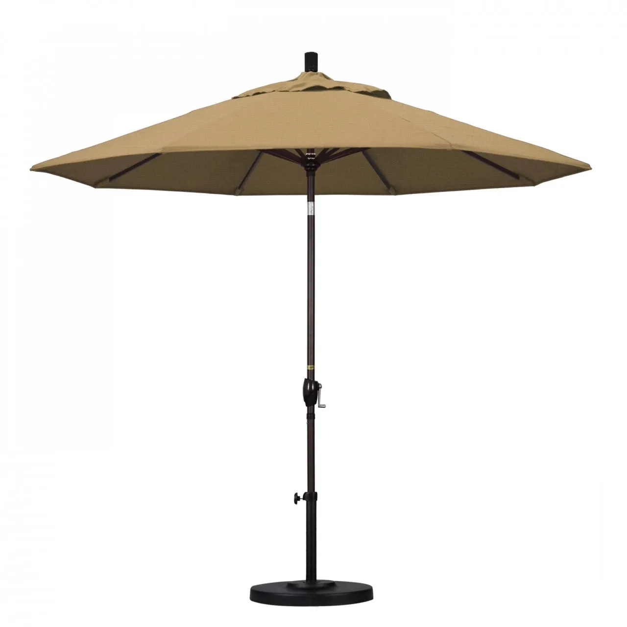 California Umbrella Pacific Trail Series 9 ft Patio Umbrella - Residential Grade with Push Button Tilt and Crank Lift
