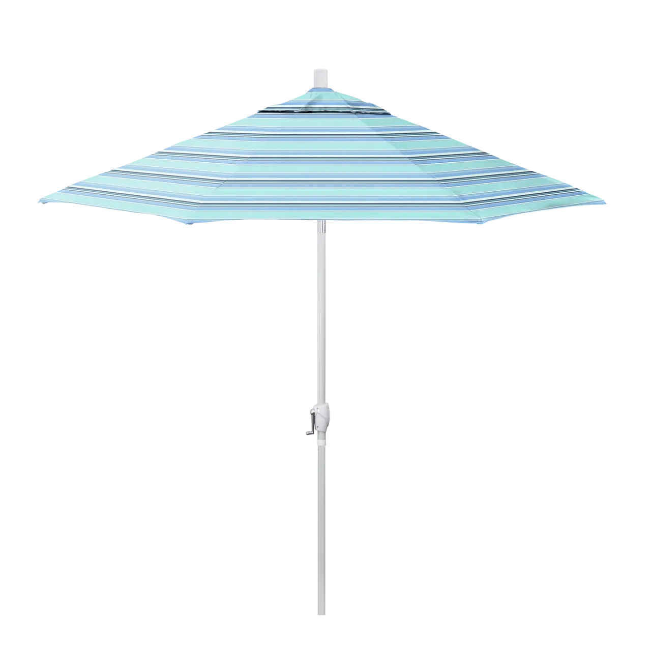 California Umbrella Pacific Trail Series 9 ft Patio Umbrella - Residential Grade with Push Button Tilt and Crank Lift