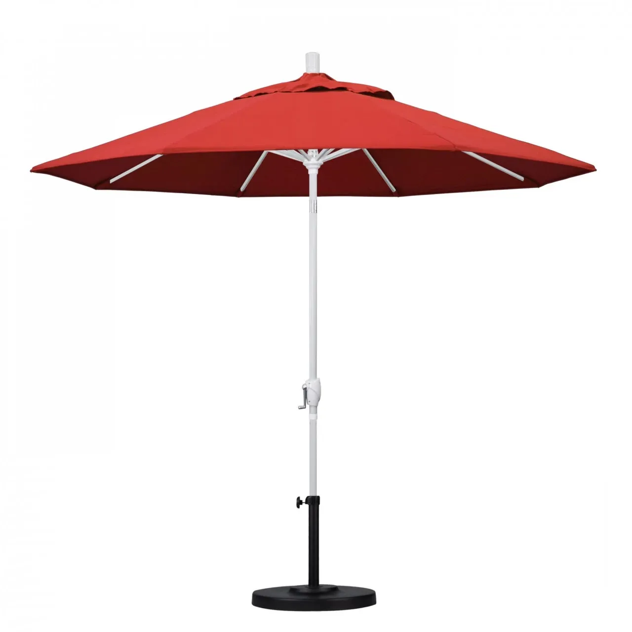 California Umbrella Pacific Trail Series 9 ft Patio Umbrella - Residential Grade with Push Button Tilt and Crank Lift