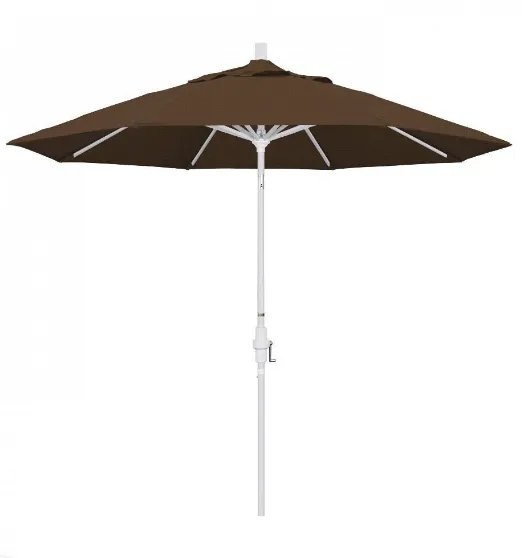 California Umbrella Pacific Trail Series 9 ft Patio Umbrella - Residential Grade with Push Button Tilt and Crank Lift
