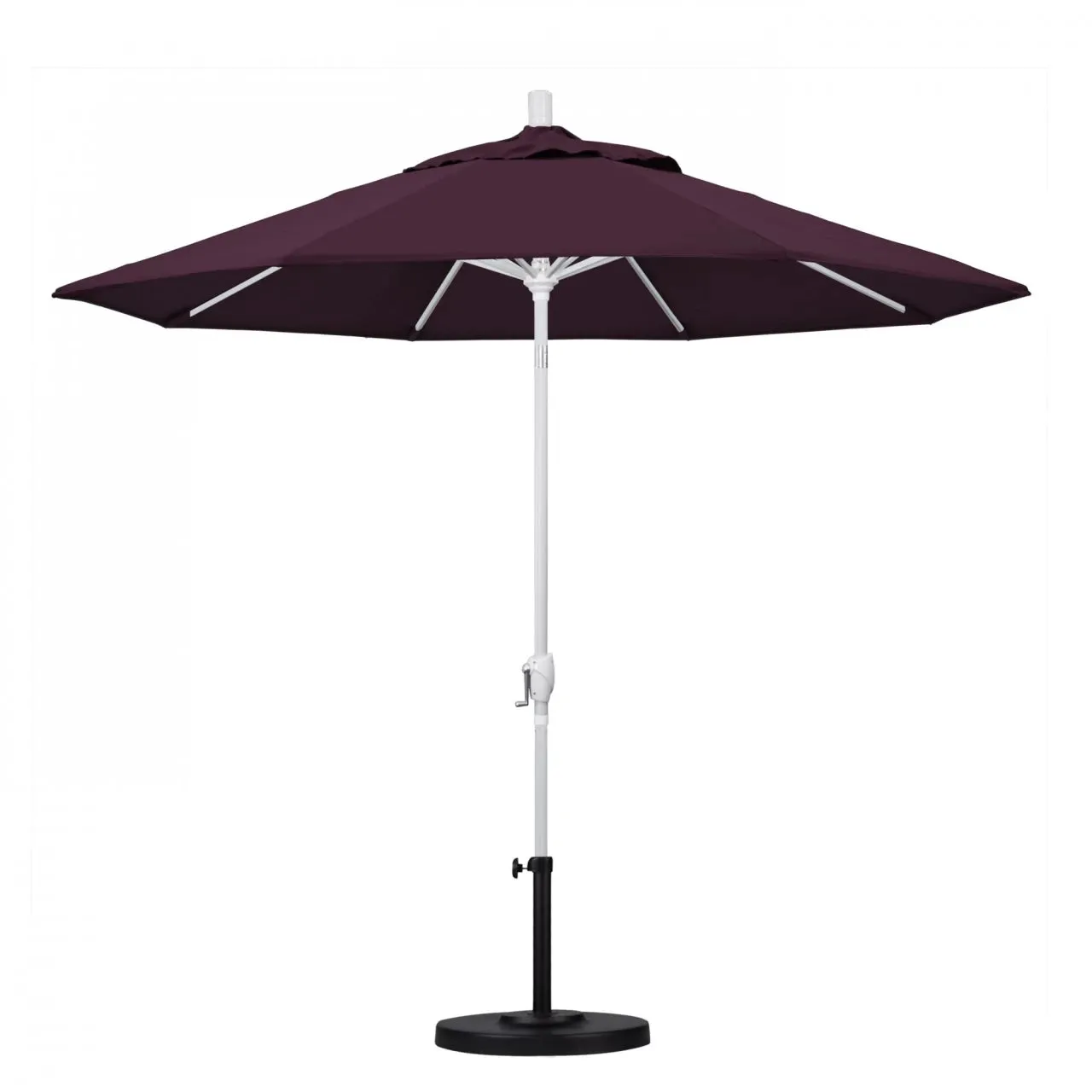 California Umbrella Pacific Trail Series 9 ft Patio Umbrella - Residential Grade with Push Button Tilt and Crank Lift