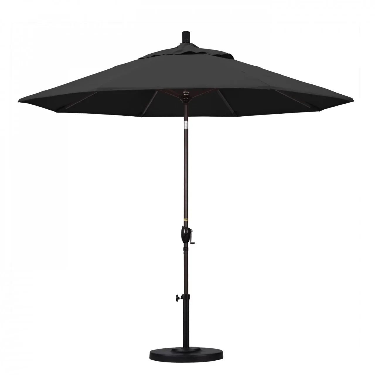 California Umbrella Pacific Trail Series 9 ft Patio Umbrella - Residential Grade with Push Button Tilt and Crank Lift