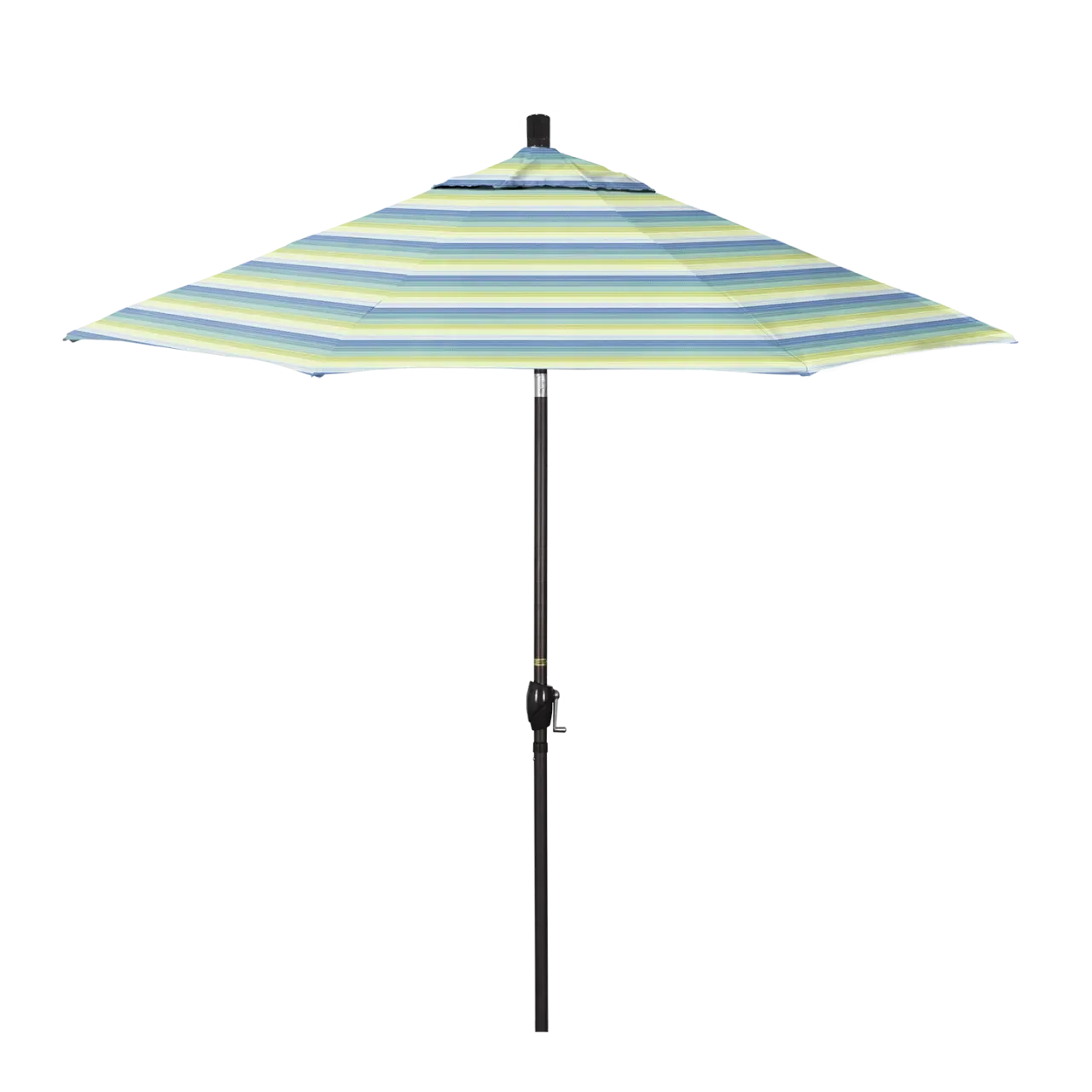 California Umbrella Pacific Trail Series 9 ft Patio Umbrella - Residential Grade with Push Button Tilt and Crank Lift