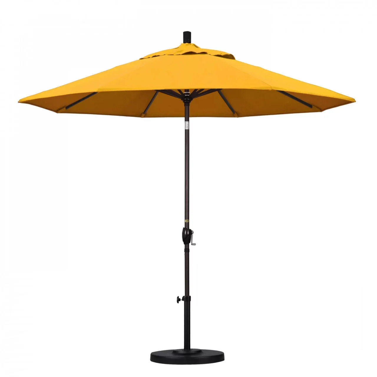 California Umbrella Pacific Trail Series 9 ft Patio Umbrella - Residential Grade with Push Button Tilt and Crank Lift