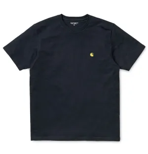 Carhartt WIP S/S Chase T-Shirt – Dark Navy/Gold