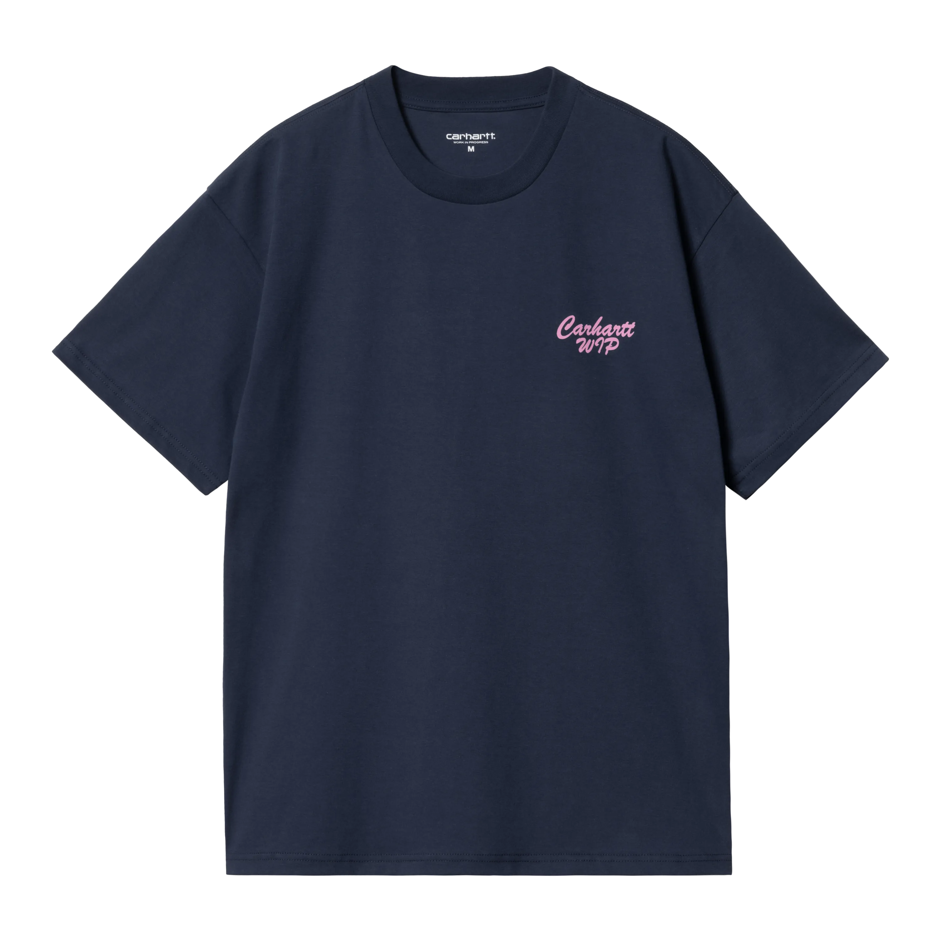 Carhartt WIP S/S Friendship T-Shirt - Air Force Blue / Light Pink