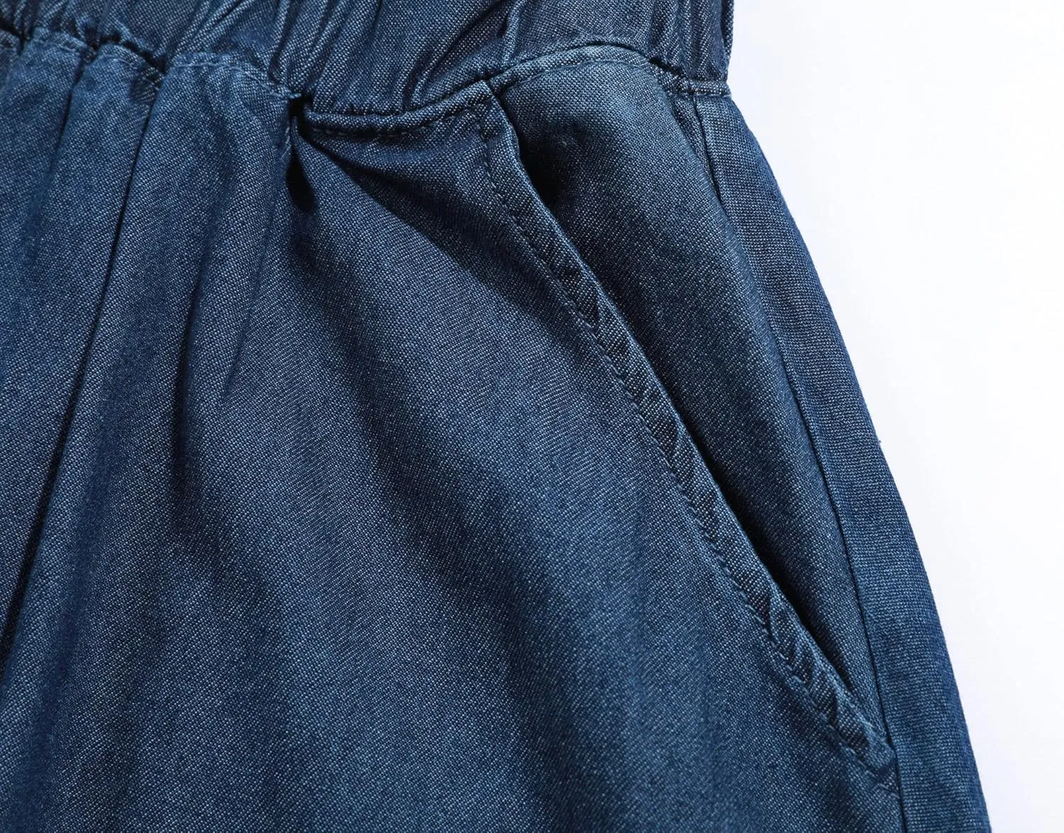 CHARTOU Womens Stretchy High Waist 5-Buttons Front A-Line Flowy Midi Skirts