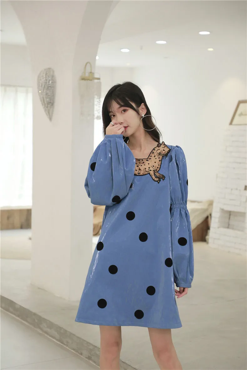 CHEERART Embroidered Leopard Cat Off Shoulder Satin Dress